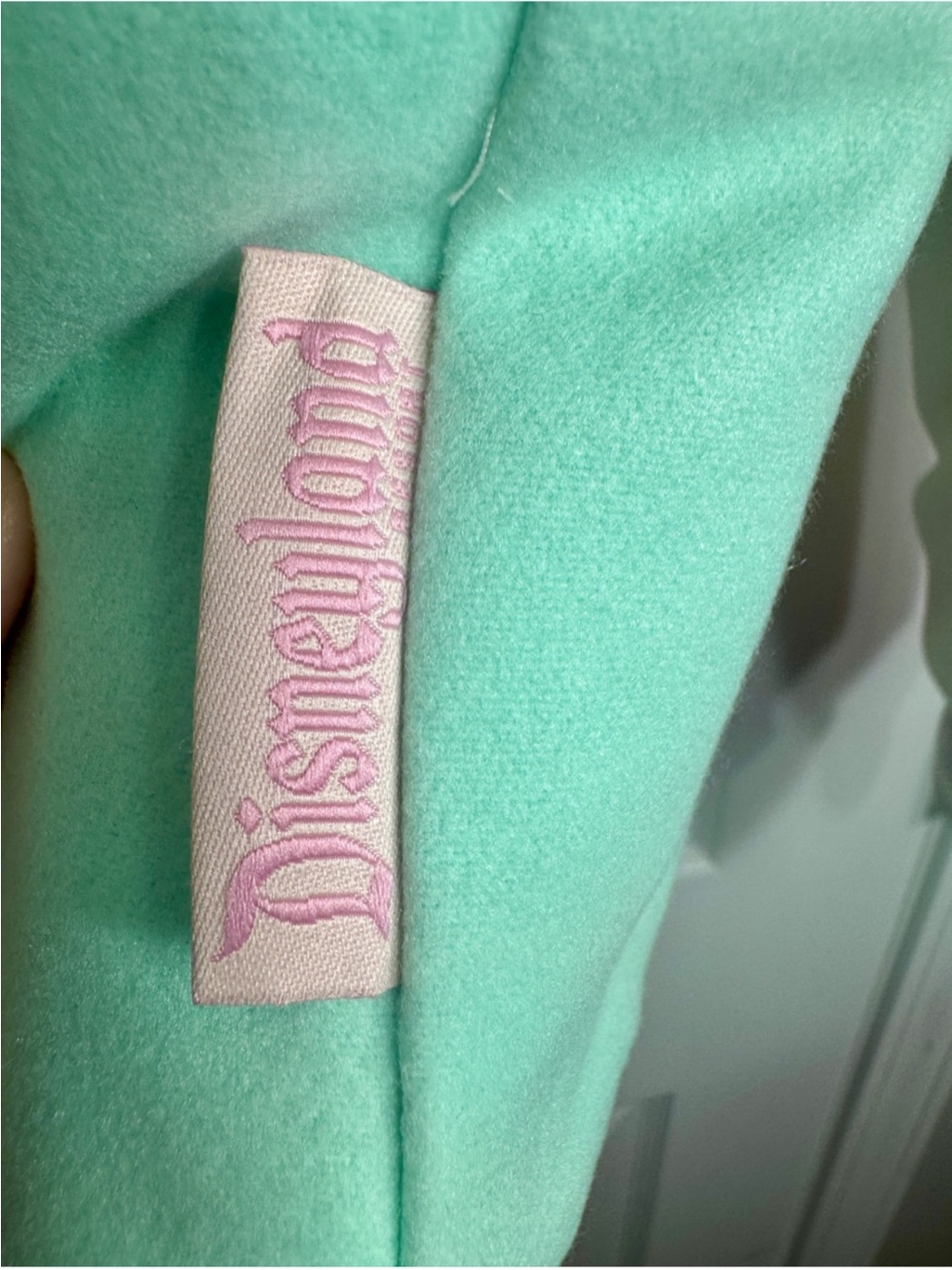 Stoney Clover Lane X Disney Parks 'It's A Small World' Mint Cream Varsity Jacket — image 8 of 8
